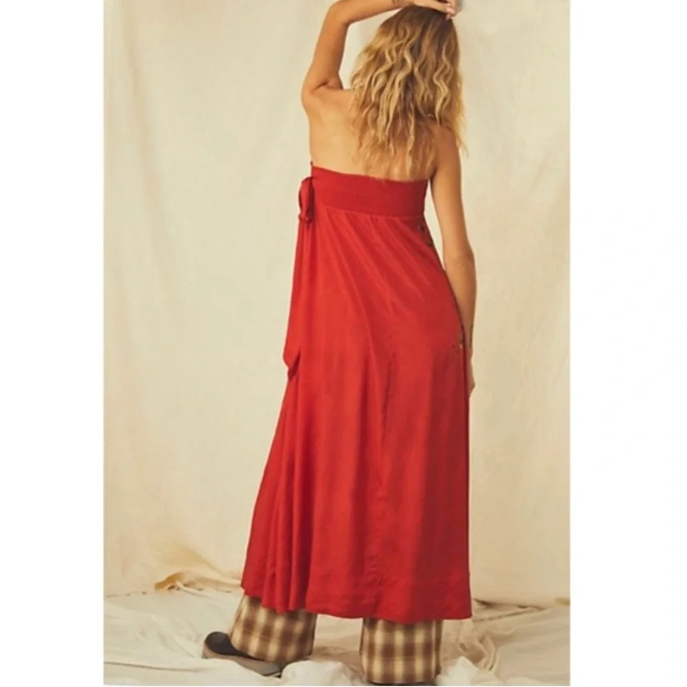 Free People Embroidered Strapless Evening Maxi Top - Picture 4 of 16